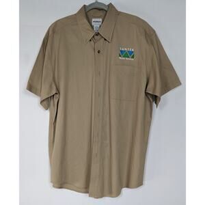 WearGuard Santek Waste Service Short Sleeve Button Down Khaki XL